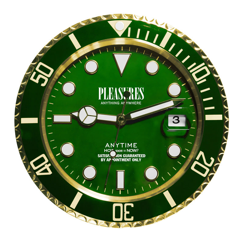 Anytime Clock Gold / Green