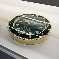 Anytime Clock Gold / Green