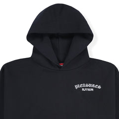 PLEASURES x IUTER - Andrea Hoodie Black