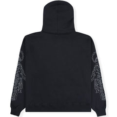 PLEASURES x IUTER - Andrea Hoodie Black