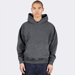 PLEASURES x IUTER - Marco Hoodie Charcoal