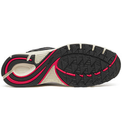 Grid Jazz 9 Suede Sneakers Black / Fire Red