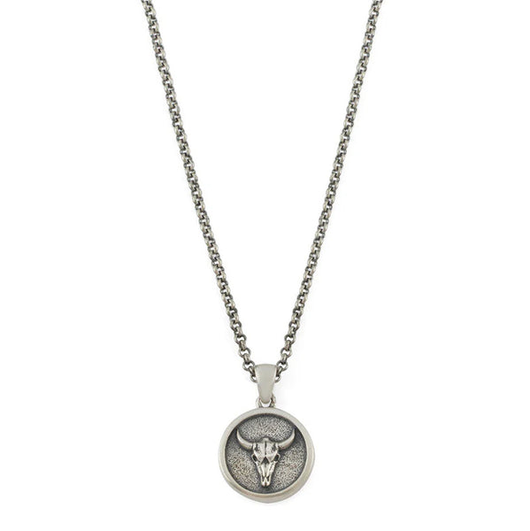 Silver Bull Necklace