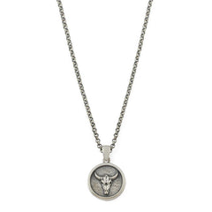Silver Bull Necklace
