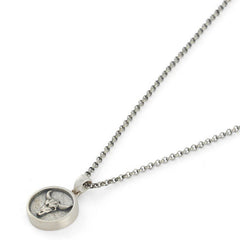 Silver Bull Necklace