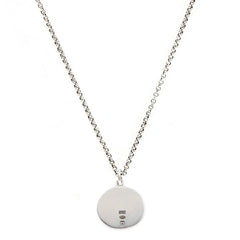 Silver Minimal Hallmark Necklace