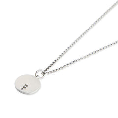Silver Minimal Hallmark Necklace