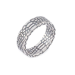 Silver Snake Skin Ring