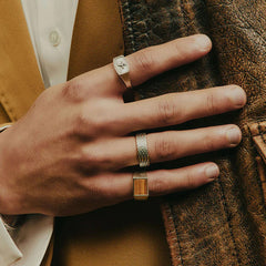 Silver Snake Skin Ring
