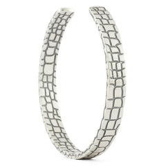 Silver Snake Skin Cuff