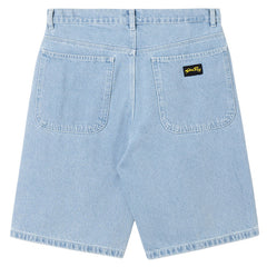 Wide 5 Short Ice Stone Denim