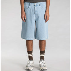 Wide 5 Short Ice Stone Denim