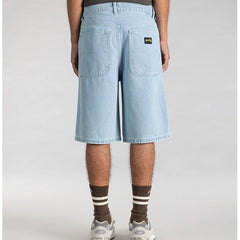 Wide 5 Short Ice Stone Denim