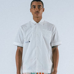 Oxford S/S Poplin Button-Up Shirt White