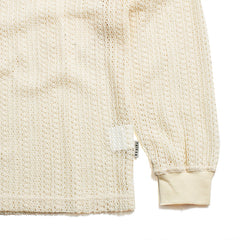 Loose Knit Crocheted Sweater Cream