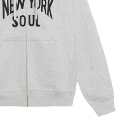 New York Soul Heritage Zip Hoodie Heather Grey