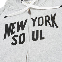 New York Soul Heritage Zip Hoodie Heather Grey