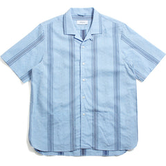 Embroidery S1 Short Sleeve Shirt Sky Blue