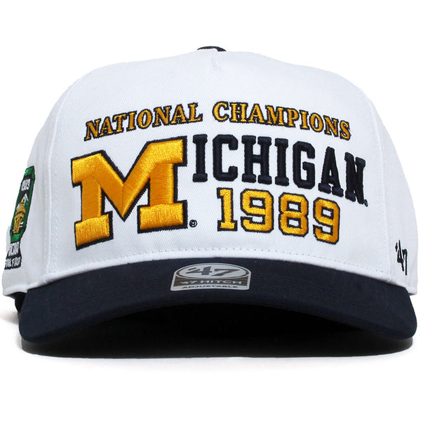 University of Michigan Wolverines 1989 NCAA National Champions H-Champs Victor Hitch Hat White