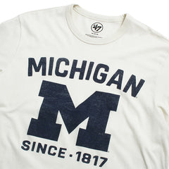 University of Michigan Wolverines Duster Franklin T-Shirt Dune