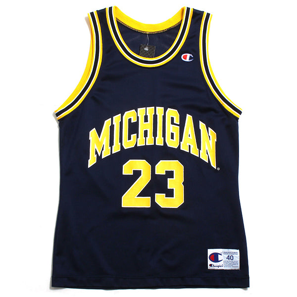 University of Michigan #23 Champion Basketball Jersey Navy (40 - Medium)