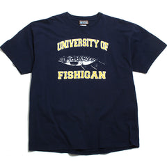 University of Michigan University of Fishigan Okeefe T-Shirt Navy (XL)