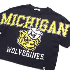 University of Michigan Wolverines Women's Outreach City Crop T-Shirt Navy