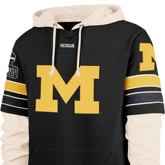 University of Michigan Wolverines Split Zone Cornerback Duo Lacer Hoodie Flint Black