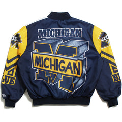 University of Michigan Fanimation Chalkline Bomber Jacket White (XL)