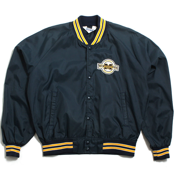 University of Michigan Left Chest Patch Lightweight Chalkline Bomber Jacket Navy (XL)