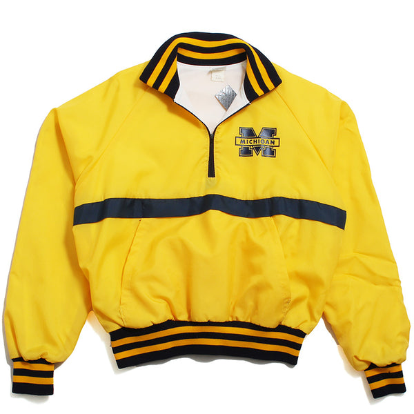 University of Michigan Left Chest Bar M Ribbed Sir James Jacket Maize (Medium)