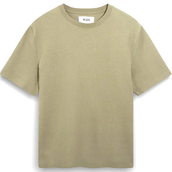 Dean Textured Organic Cotton T-Shirt Green