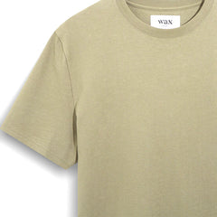 Dean Textured Organic Cotton T-Shirt Green