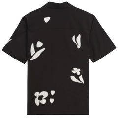 Didcot Abstract Appliqué Short Sleeve Shirt Black / Beige