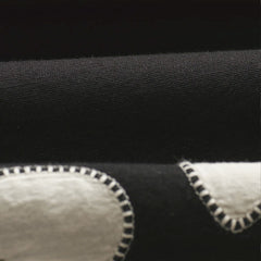 Didcot Abstract Appliqué Short Sleeve Shirt Black / Beige