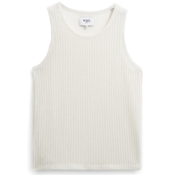 Prim Open Knit Vest Ecru