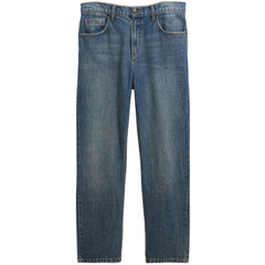 Russell Straight Fit Denim Jeans Faded Vintage Mid Blue