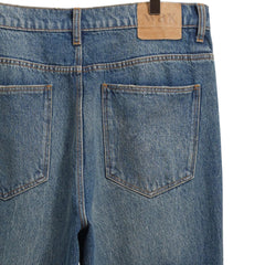 Russell Straight Fit Denim Jeans Faded Vintage Mid Blue