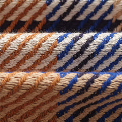 Whiting Bold Check Overshirt Blue / Tan