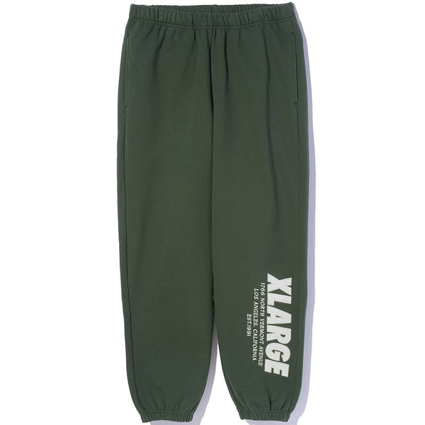 Chenille Logo Sweatpants Green