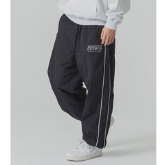 Nylon Track Pants Black