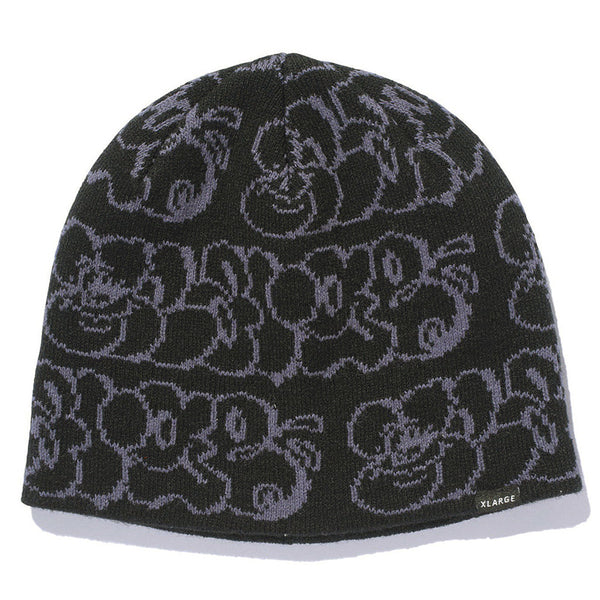 XL Graffiti Knit Cap Black