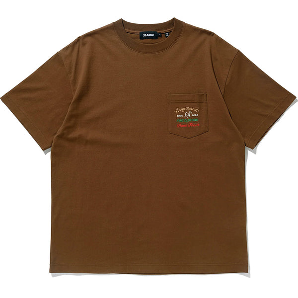 XLARGE Records S/S Pocket T-Shirt Brown