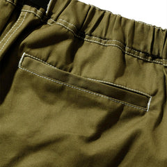 Color Stitched Cargo Pants Olive