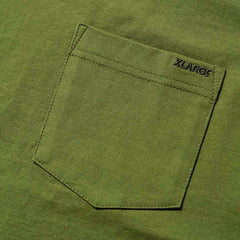 Jacquard Rib S/S Pocket T-Shirt Olive