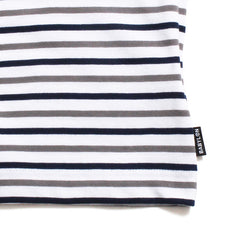 Yarn Dyed Stripe T-Shirt White