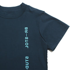 Vertical Logo Reversible T-Shirt Navy