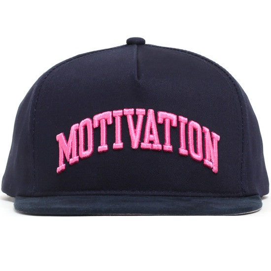 Campus Snapback Hat Navy / Pink