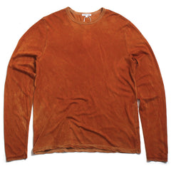 Men's Classic Crew Long Sleeve Shirt Vintage Rust