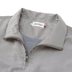 HTG Branded Quarter Zip Grey